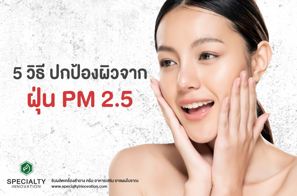 5 วิธีปกป้องผิวจากฝุ่น PM 2.5