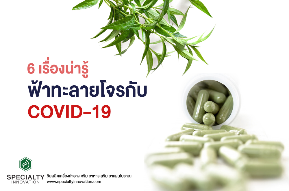 6 เรื่องน่ารู้ ฟ้าทะลายโจรกับ Covid-19