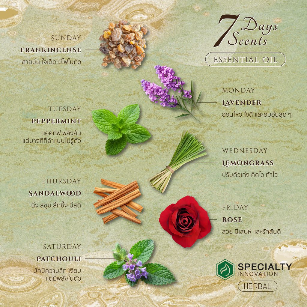 ✨🌿 7 วัน 7 กลิ่น Essential Oil ที่ใช่ของคุณ! 🌿✨