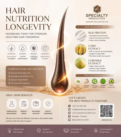 ✨ Hair Nutrition Longevity ✨ บำรุงลึกจากธรรมชาติ เพื่อเส้นผมแข็งแรง สุขภาพดีอย่างยั่งยืน 🌾🌿